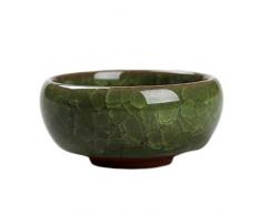 CTOBB Vasi per Bonsai Fioriera in Ceramica Scrivania Vaso da Fiori Decorazioni in Terracotta Smalto per la casa Mini Vaso di Fiori Giardino Pianta in Ceramica, H01