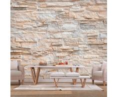 murando Carta da parati Sassi Ottico 400x280 cm Fotomurali in TNT Murale alla moda Decorazione da Muro XXL Poster Gigante Design Carta per pareti Muro Sassi Ottico 3D f-B-0018-a-b
