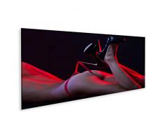 Quadro su tela Culo culo Culo femminile in biancheria intima Corpo nudo Culo grande Culo splendido Culo ragazza sexy Forma fisica Perizoma rosso Stampe Arte Poster Murale