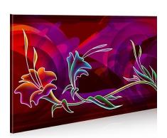Quadro moderno Fiore Tribale Stampa su tela - Quadro x poltrone salotto cucina mobili ufficio casa - fotografica formato XXL
