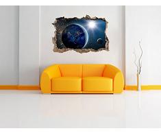 Pianeti in innovazione muro spazio nel look 3D, parete o in formato adesivo porta: 92x62cm, autoadesivi della parete, autoadesivo della parete, la decorazione della parete
