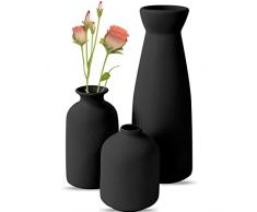 Ceramica Vaso Set,Vaso Decorativo da Interno,Minimalista Boho Stile Decor,Vasi Decorativi per Erba Della Pampa, Soggiorno, Scaffale, Tavolo da Pranzo, Libreria