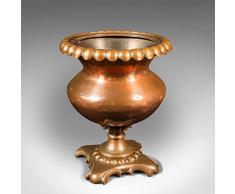 Jardiniere decorativo antico, inglese, rame, fioriera, Art Nouveau, vittoriano