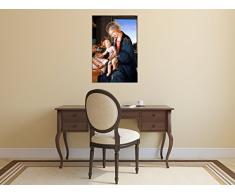 Legendarte P-096 Quadro di Sandro Botticelli - Madonna del Libro, Stampa digitale su tela, Multicolore, cm. 60 x 90