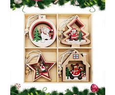 Addobbi Albero Di Natale Legno, 12 pezzi Albero Natale Legno, Ornamenti Natalizi, Addobbi Albero Di Natale Legno, Ornamenti Albero Di Natale, Addobbi Natalizi In Legno, Decorazioni Natale Legno