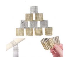 Anelli Portatovagliolo 12 Pezzi Portatovagliolo Anello Di Tovagliolo Doro Anello Di Tovagliolo Dargento Anello Per La Decorazione Della Tavola Del Banchetto Di Nozze Della Festa Del Ristorante