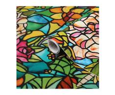 d-c-fix Pellicola adesiva per vetri finestre privacy autoadesivo Tulia oscurante opaca decorative impermeabile per cucina, casa, ufficio, bagno, doccia carta 45 x 200 cm