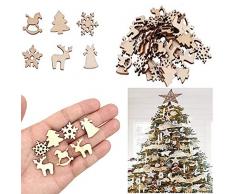 Liuer 200Pz Dischetti Legno, Naturale Decorazioni Fette Cuori in Legno Mestiere Ciondoli Gioielli Artigianali Pendente Fai da Te Natale Feste Matrimonio Segnaposto Forniture per Pittura per bambin