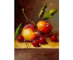 YJFFBH Quadro su Tela Stampa su Telahd Stampa Natura Morta Pittura A Olio Frutti di Tavola Artistici su Tela Immagini Immagini Modern Kitchen Decor