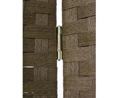 Vacchetti Giuseppe 42017300NO Paravento, 4 Ante, Carta, Noce, 40 x 41 x 175 cm