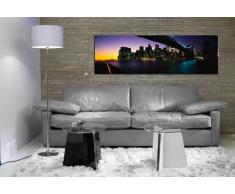 Stampata New York di notte/quadro 120 x 50 cm/tela montata su telaio/tela foto, tele, Poster, Pop Art quadro, arte - decorazione foto