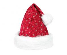 Alsino Cappello da Babbo Natale con PON PON e Bordo in Felpa (wm-01) Rosso Bianco per Adulti Uomo Donna