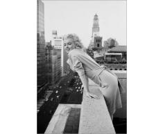 Marilyn Monroe a New York Poster di Celebrity Collection Stampe da Parete per Tutti Gli Ambienti 90 x 130 cm Nero e Bianco Marilyn Monroe Decorazioni Parete