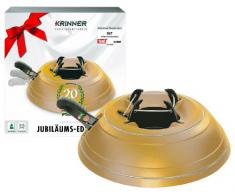Krinner Vario Classic 94004 Supporto per albero di Natale, modello giubileo con verniciatura speciale colore: Oro