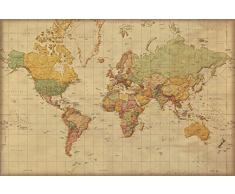 empireposter 747099 Mappe - Atlante Antico Versione Tedesca - Educational Istruzione Poster, Carta, Multicolore, 91,5 x 61 x 0,14 cm