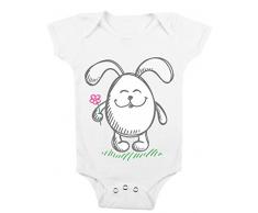 Body da Neonato Body Pasqua Coniglietto Pasquale Bimbi, da 3 a 24 Mesi by tshirteria