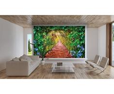 Grafica artistica di un viale di vite quadro da parete by GREAT ART XXL Poster decorazione da parete by GREAT ART (210 x 140 cm)