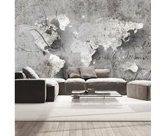 murando Carta da parati 300x210 cm Fotomurali in TNT Murale alla moda Decorazione da Muro XXL Poster Gigante Design Carta per pareti astratto mappa del mondo iscrizione k-A-0018-a-a