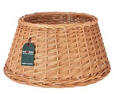 KOTARBAU® Copertura per Albero di Natale in Salice Ø 45 cm, Colore Naturale Supporto per Albero di Natale in Rattan Naturale, Cesto per Albero di Natale, Copertura per Albero di Natale