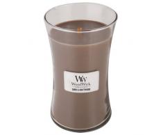 Woodwick, Candela profumata, Aroma: Sand & Driftwood, Marrone (Brown), Misura Grande