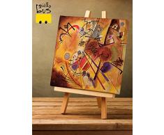 Giallobus - Quadro - Stampa su Tela Canvas - Kandinsky - Paesaggio Astratto - 70 X 70 Cm