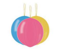 50 PALLONCINI PUNCH BALL COLORATO IN LATTICE GRANDI PER FESTE