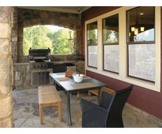 d-c-fix® Pellicola Elettrostatica per Finestre (no adesivo) Bamboo Bianco 45cmx1.5m 338-0023