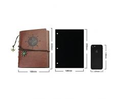 ThxMadam Scrapbook Album Foto,Pelle Album Fotografico Pagine Nere,Libro degli Ospiti di Nozze,Valentino La Festa della Mamma del papà Anniversario Natale Regalo di Compleanno