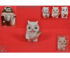 GUFO GUFETTO H.CM 7 IN RESINA DECORAZIONI NATALIZIE NATALE LAUREA