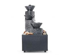 arbitra Fontana elettrica da Tavolo per Interni con luci a LED - Design Decorativo a Cascata in Roccia e Tronchi - Suono dellAcqua Silenzioso e Rilassante