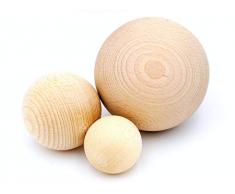 75 pezzi JOWE sfera in legno di faggio diam. 20 mm senza foro - sfera in legno prodotta in Austria