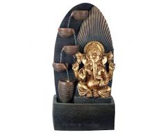 Zen et Etnico Grande Fontana da Interno Ganesh in Resina