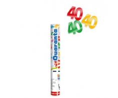 SPARA CORIANDOLI 40 ANNI METAL COLORI ASSORTITI