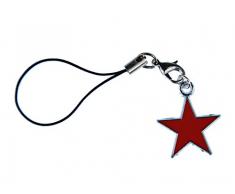 Miniblings Stella Rossa Handyanhänger Stella Stella di Natale smaltato Rosso