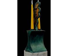 Salvadori Arte, Scultura candeliere in ottone patinato