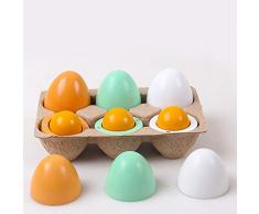 Catkoo Uova Colorate Tuorli Nascosti I Bambini Fingono di Giocare A Giocattoli per Il Giorno di Pasqua, Allenare Perfettamente L'intelligenza dei Bambini, Sviluppare Regali per Il Cervello