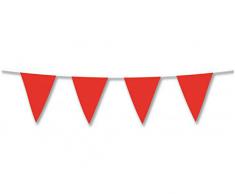 FESTONE BANDIERINE ROSSO COMPLEANNO BAMBINA BAMBINO ADDOBBI PARTY FESTA BANDIERA