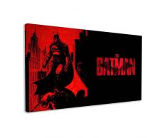 Poster del cinema del film di Batman New Movie Cinema stampato su tela moderna decorazione per la casa supereroi, decorazione da parete a fumetti, taglia S-XXL (150 x 70 pollici)