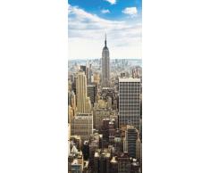 A.S. Creation, Poster autoadesivo per porte, con stampa fotografica "Manhattan", in vinile - Made in Germany