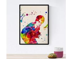 stile acquerello Harry Potter Poster Nacnic. fogli di pellicola, film e attori. Vecchi manifesti di film con stile acquerello. formato A4