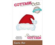CottageCutz Made Easy-Fustella in Metallo Petites-Cappello da Babbo Natale, 5 cm x 1,5 cm