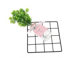 DOITOOL Fiore Terrario Supporto Contenitore Arte Della Parete In Metallo Fioriera Vaso Appeso A Parete Fioriera Luci Rustiche Fiore Artificiale Lampada A Sospensione Vetro Appeso Vasi Di