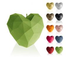 Candellana Heart Low-Poly Candela – Candela per San Valentino – Candele – Idea regalo – Candela cuore – Decorazione romantica – Candele – Regalo fatto a mano