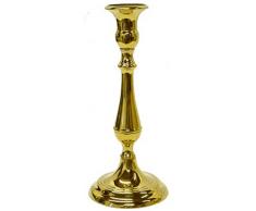 arterameferro Bugia Portacandele in Ottone Lucido da Tavolo Classico 800