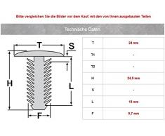 20 x albero di Natale Clip Klip supporto tappo universale clip di copertura | CL da 0059