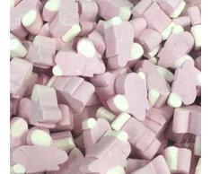 Sacchetto coniglietto rosa e bianco da 1 kg - Marshmallow di coniglio pasquale