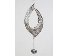 Portalumini PRADO ELIPSE da appendere in metallo argento L. 48 cm Bohrung