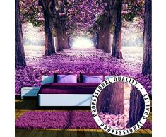 Fotomurale murando Carta da parati 250x175 cm TNT Murale alla moda Decorazione da Muro XXL Poster Gigante Design Carta per pareti fiori alberi c-A-0031-a-c