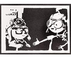 Quadri Moderni Soggiorno Film U. Poster Cinema Handmade Graffiti Street Art - Aesthetic Artwork