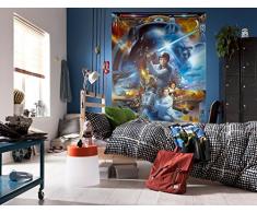 Komar Star Wars Jedi Luke Skywalker Collage Carta da Parati, Vinile, Multicolore, 184 x 0,2 x 254 cm